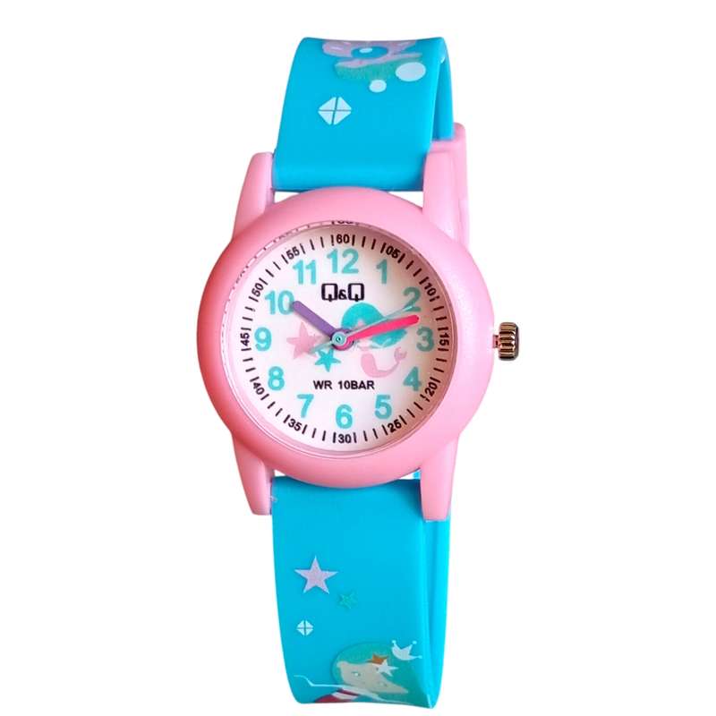 ساعت مچی عقربه ای بچگانه کیو اند کیو مدل VP34J062Y-19