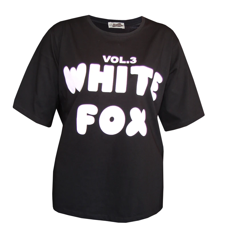 تی‌شرت لانگ آستین کوتاه زنانه مدل فاکس کد A1083-B