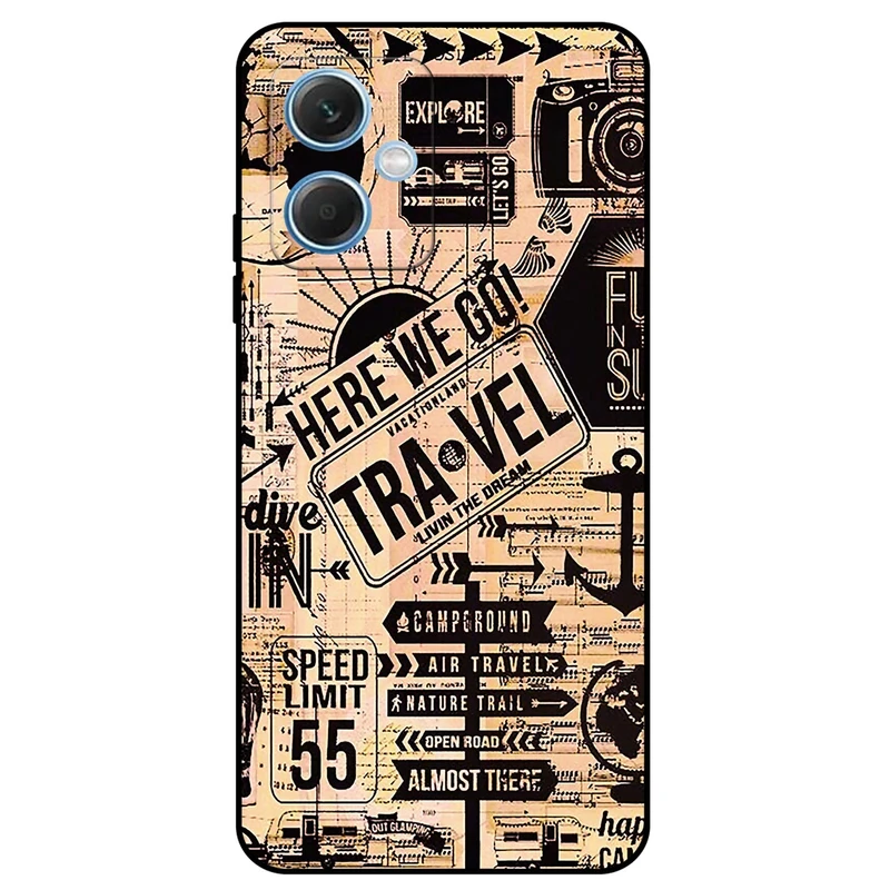 کاور مگافون طرح مسافرت مدل 8098 مناسب برای گوشی موبایل شیائومی Redmi Note 12 5G China