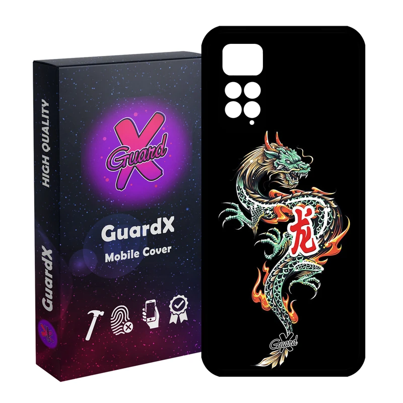 کاور گارد ایکس طرح Dragon مدل Glass10296 مناسب برای گوشی موبایل شیائومی Redmi Note 11S/ Note 11 4G