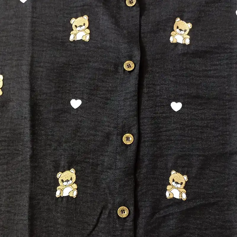 مانتو زنانه مدل خرسی گلدوزی کد 6