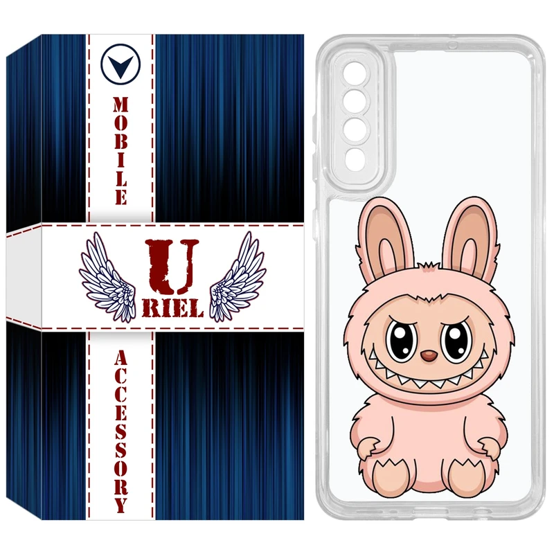 کاور یوریل مدل Clear کد 138 طرح لبوبو Labubu مناسب برای گوشی موبایل سامسونگ Galaxy A50 / A50S / A30S