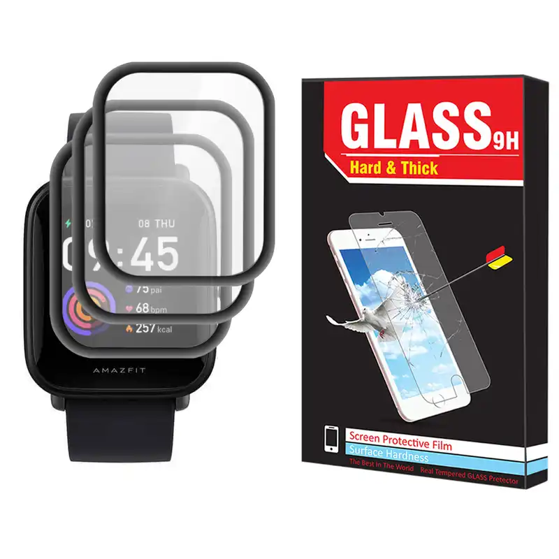 محافظ صفحه نمایش نانو هارد اند تیک مدل NHT مناسب برای ساعت هوشمند امازفیت Bip 3 Pro بسته سه عددی