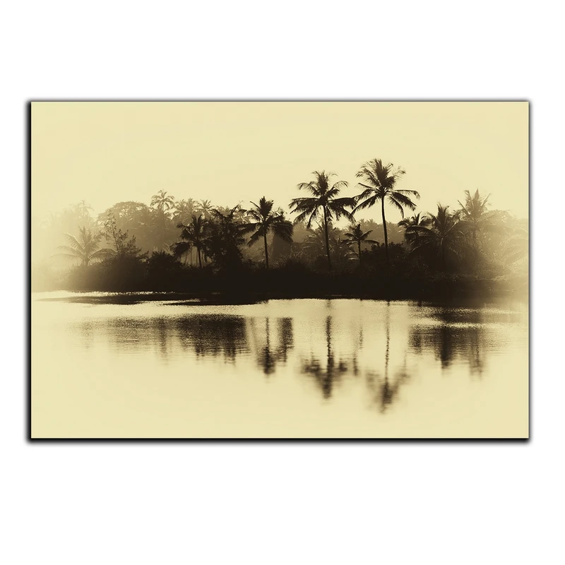 تابلو شاسی بکلیت طرح جزیره و درخت نخل مدل SH-S1299