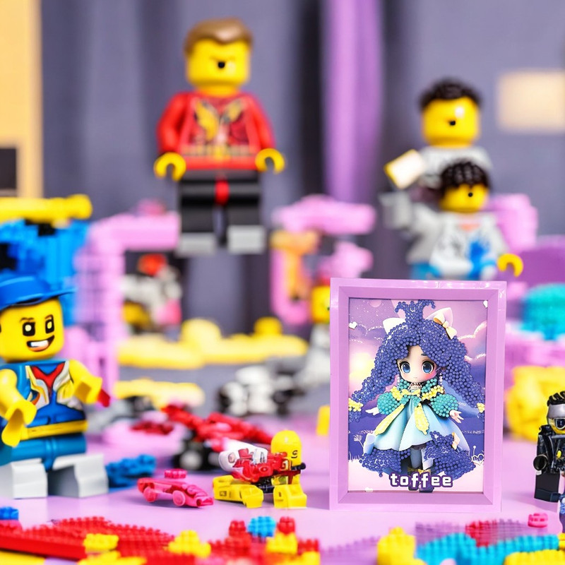 بازی آموزشی مدل نقاشی الماسی فانتزی طرح تافی