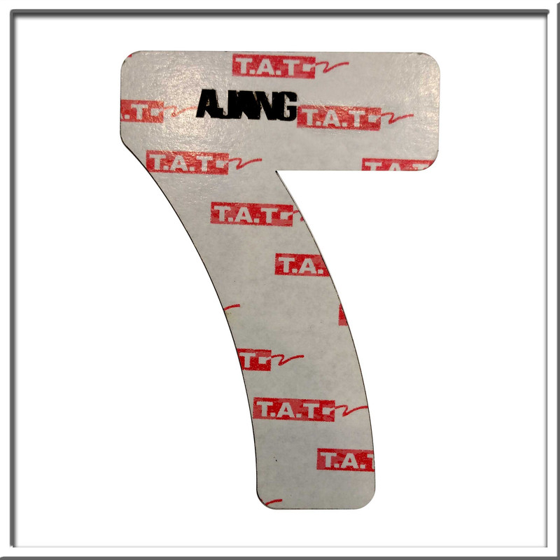 تابلو راهنما آژنگ طرح مستطیل مدل شماره و اعداد کد NO-7