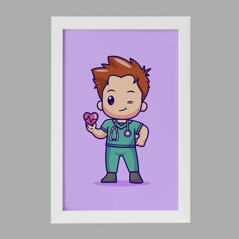 تابلو خندالو مدل پزشک و پرستار کد 31033