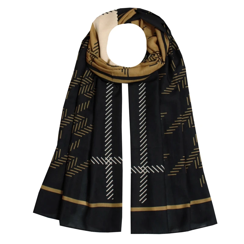 شال زنانه مدل نخی مینیمال طرح پیچازی کد ana-9096