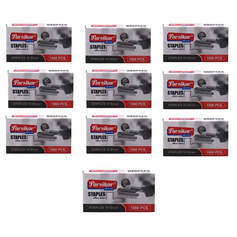 سوزن منگنه پارسیکار کد Jm1210s سایز 10 بسته 10000 عددی