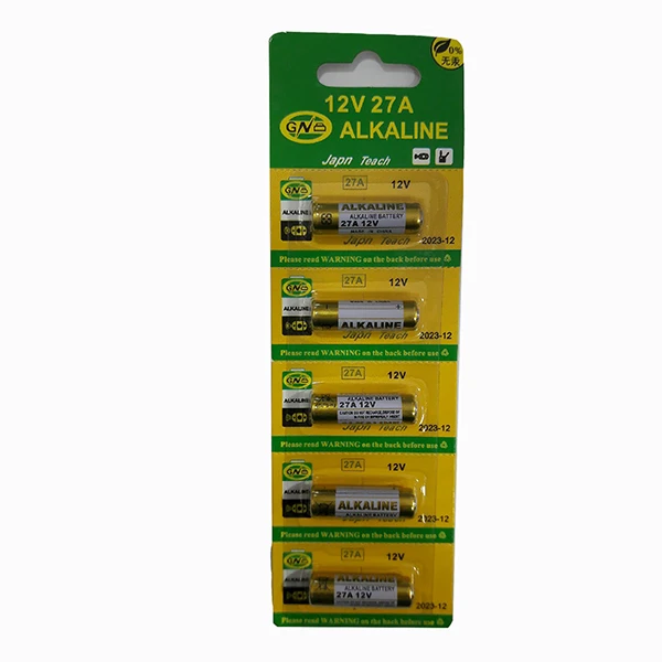 باتری 27A جی ان مدل GN-27 بسته 5 عددی