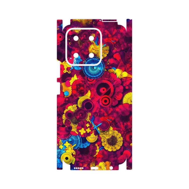 برچسب پوششی ماهوت مدل Vector Flower Garden Digital Art-FullSkin مناسب برای گوشی موبایل آنر X5b Plus