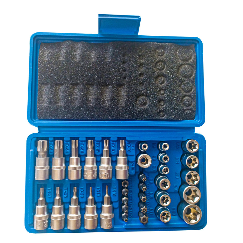 آچار جعبه بکس مدل 34PCS مجموعه 34 عددی