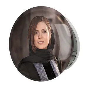 آینه جیبی خندالو طرح سارا بهرامی مدل تاشو کد 6293 