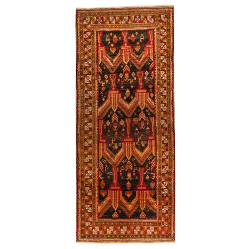 فرش دستبافت چهار متری مدل نقشه بلوچ  کد 33.1845