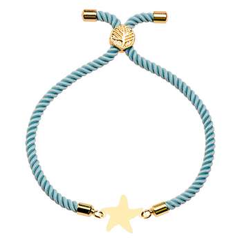 دستبند طلا 18 عیار دخترانه کرابو طرح ستاره مدل Krd1637