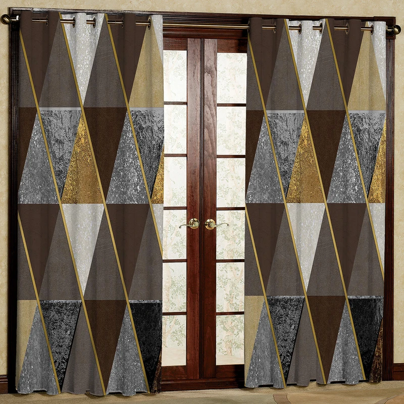 پرده مدل مخمل پانچی کد 1387T2 سایز 200x140 سانتی متر