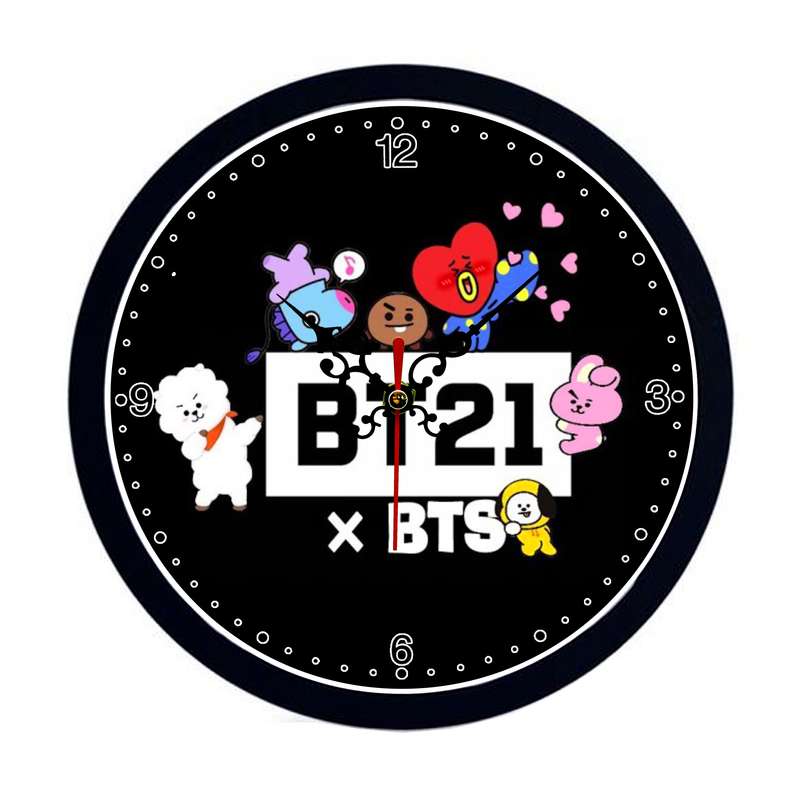 ساعت دیواری مدل گروه bts bt-21  کد s-119