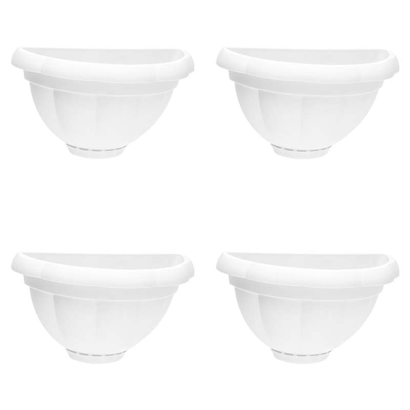 گلدان دیواری مدل پلاستیکی کد 425 مجموعه 4 عددی