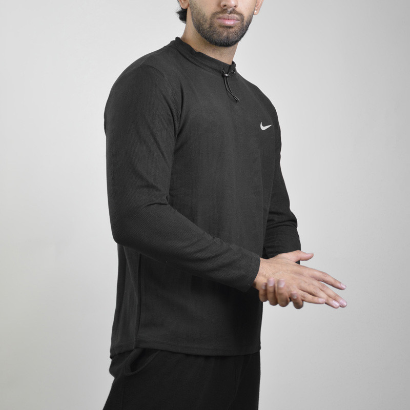 تیشرت آستین بلند ورزشی مردانه مدل GS-M-DriFit-239096 رنگ مشکی