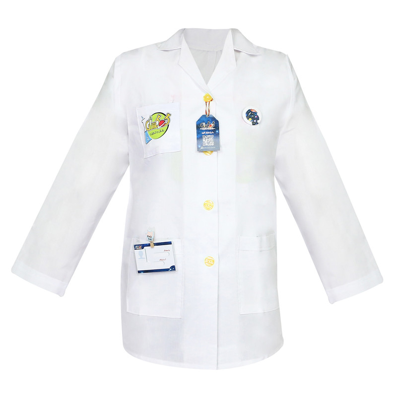 روپوش آزمایشگاهی  دانش و خلاقیت مدل کودک و نوجوان K002