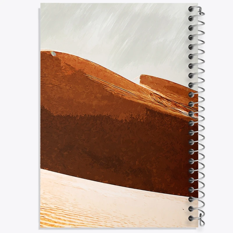 دفتر مشق 100 برگ خندالو طرح کویر کد F1179