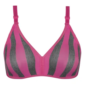 سوتین زنانه ماییلدا مدل راه‌راه بدون فنر کد 5046