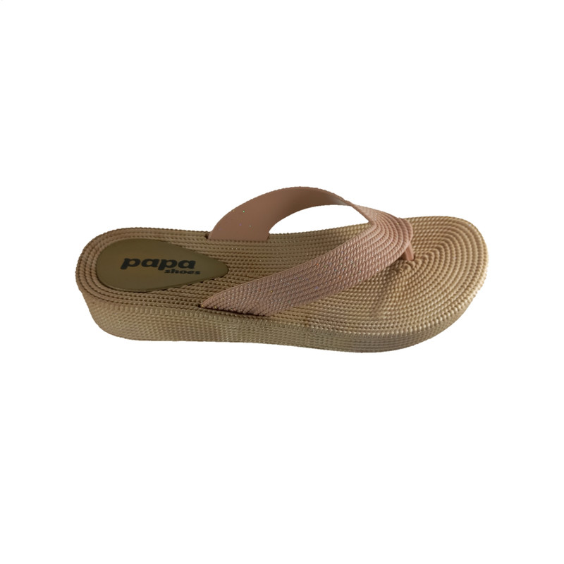 دمپایی لاانگشتی زنانه پاپا مدل ترمه پلاس