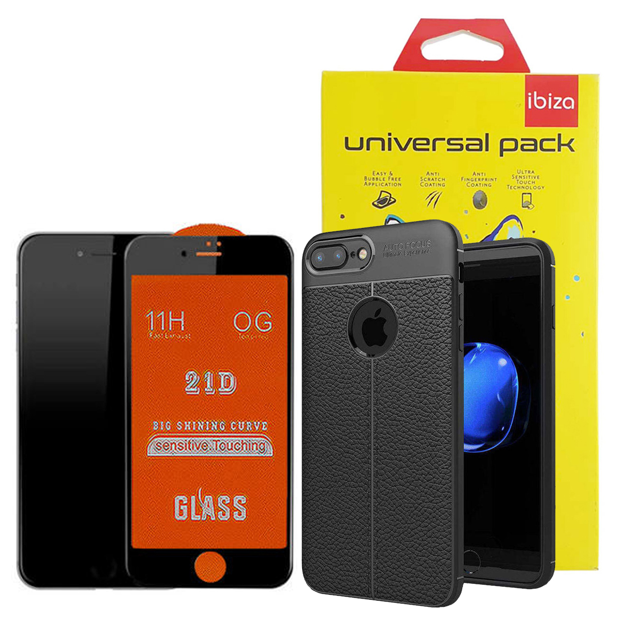 کاور ایبیزا مدل IBIS_21ATGLS مناسب برای گوشی موبایل اپل Iphone 8 Plus به همراه محافظ صفحه نمایش