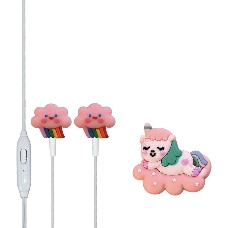 هندزفری مدل عروسکی تک شاخ یونیکورن به همراه کیس محافظ