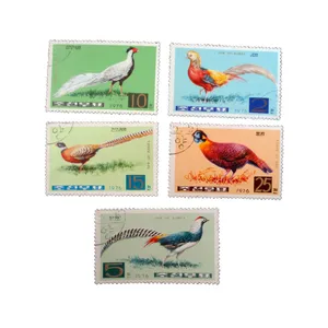 تمبر یادگاری مدل پرنده کد bc-2295 مجموعه 5 عددی