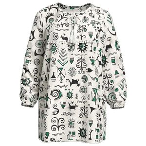 مانتو جلو بسته زنانه مدل یقه منگوله مصری کد Oa0177-1