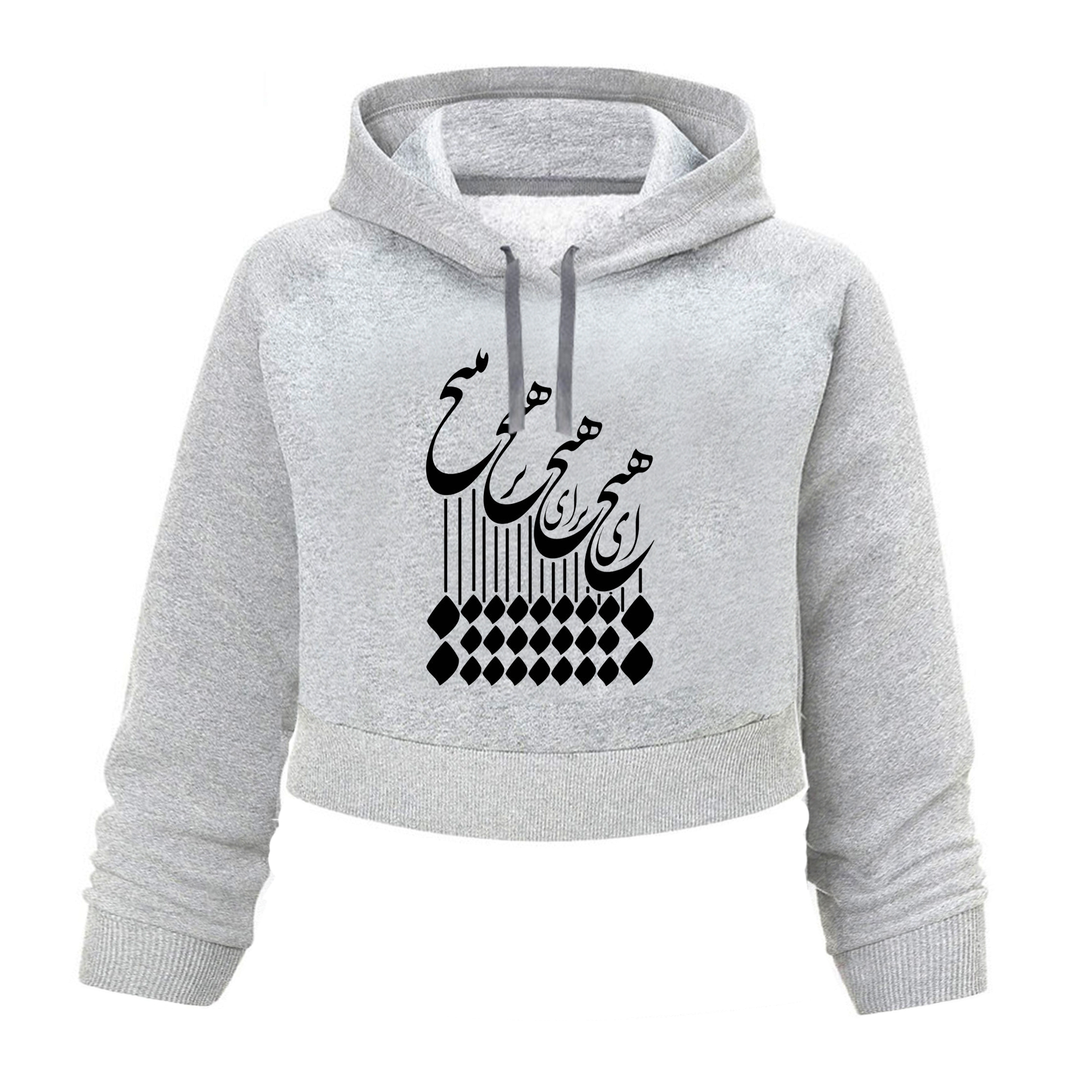 هودی کراپ زنانه مدل هیچ کد K85 T