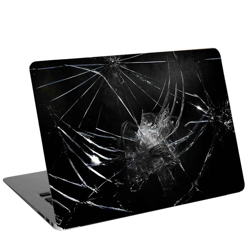 استیکر لپ تاپ طرح  broken screen  کد cl-446 مناسب برای لپ تاپ 15.6 اینچ