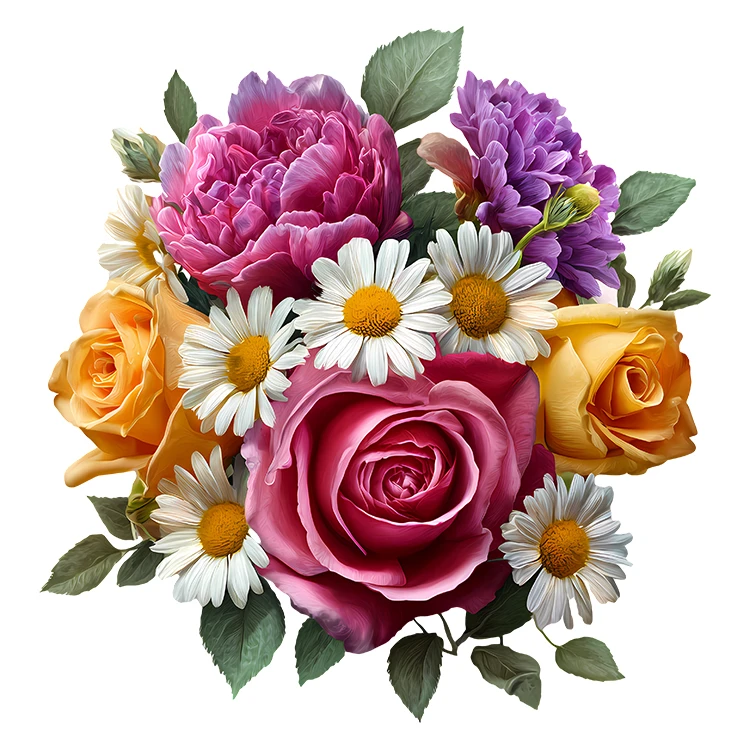 استیکر پارچه و لباس پاد آفرین مدل کارتونی طرح گل کد S6030