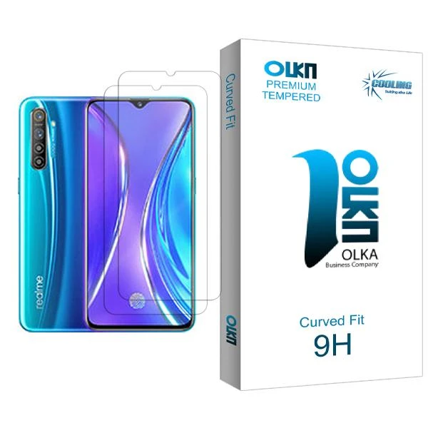 محافظ صفحه نمایش کولینگ مدل Olka Glass MIX002 مناسب برای گوشی موبایل ریلمی X2 بسته دو عددی