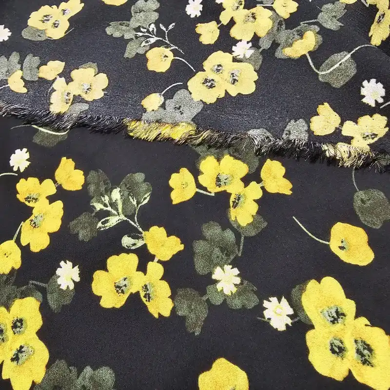 پارچه لباس مدل کرپ حریر کد 5446