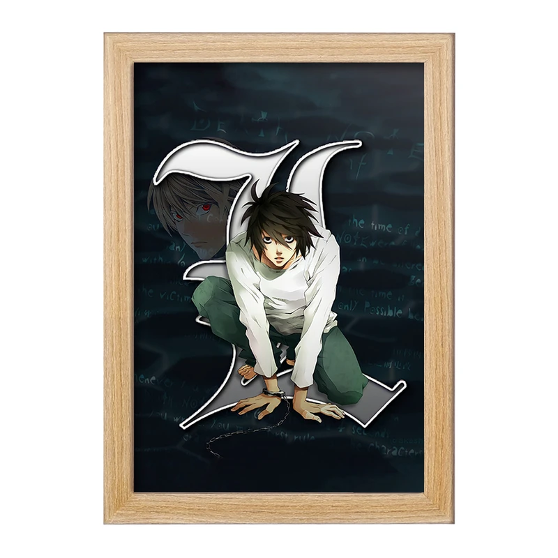 تابلو خندالو مدل انیمه دفترچه مرگ (Death Note) کد F800