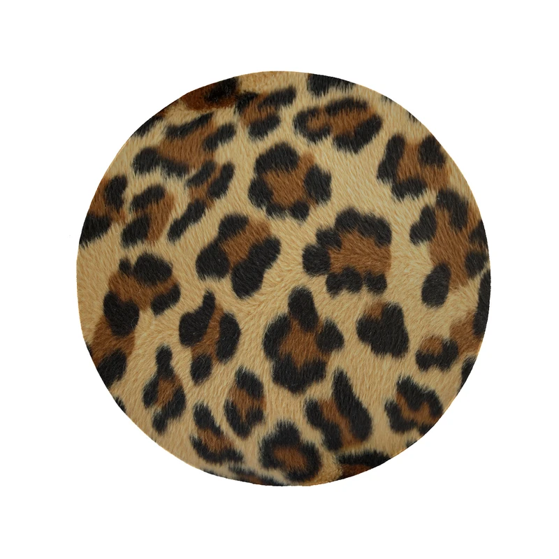 پادری مدل دایره طرح پلنگی کد 5377 سایز 90 × 90 سانتی متر