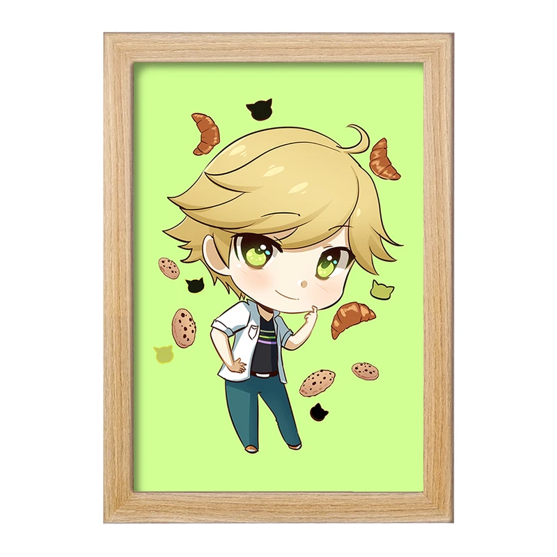 تابلو خندالو مدل پسر گربه ای  کد 3471