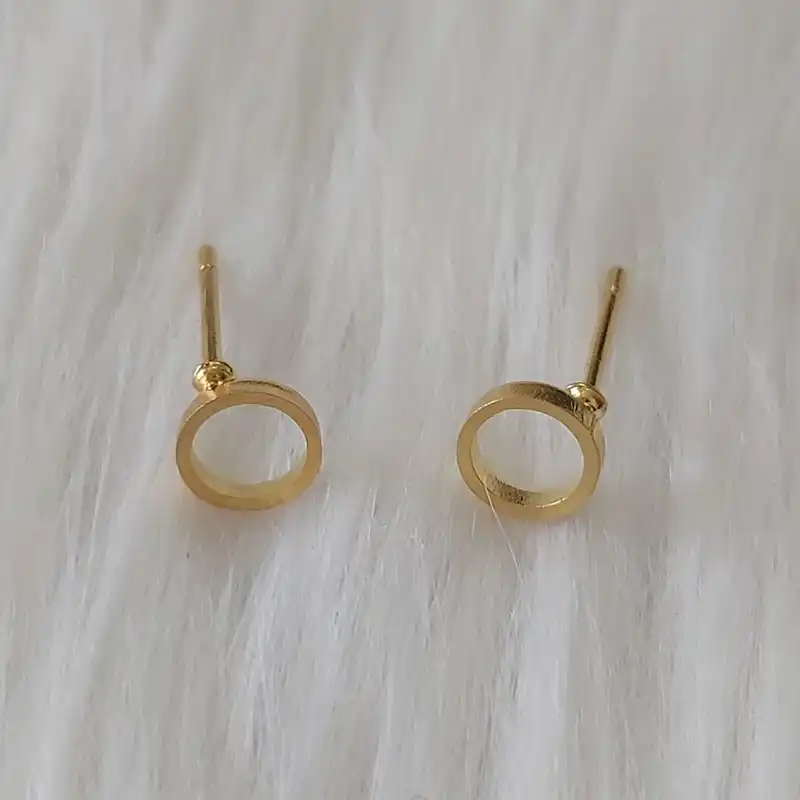 گوشواره زنانه مدل میخی طرح دایره کد shape111