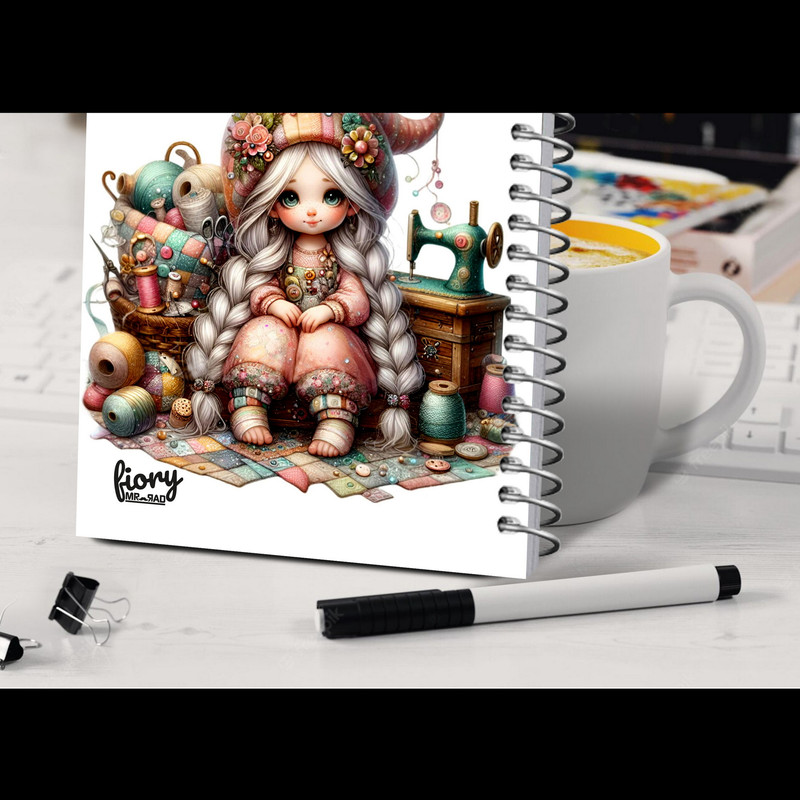 دفتر خیاطی 75 برگ مستر راد مدل الیزابت کد fiory 2611