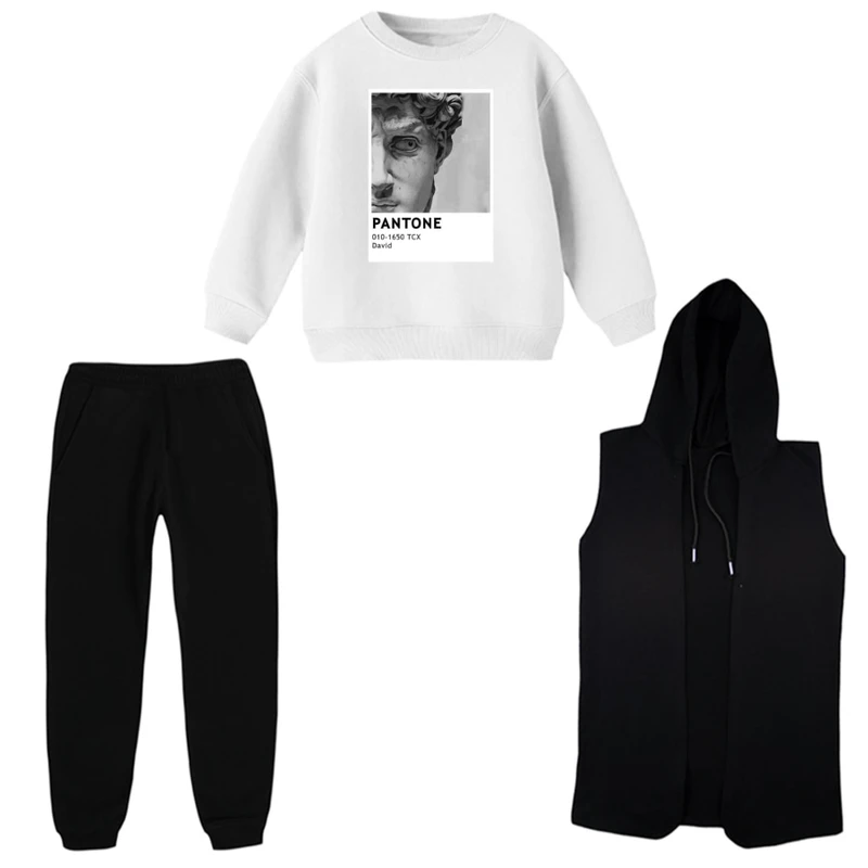 ست 3 تکه لباس راحتی بچگانه مدل مجسمه کد 2