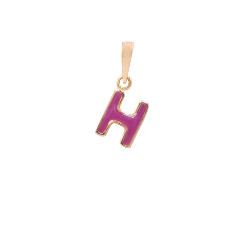 آویز گردنبند طلا 18 عیار زنانه الی گالری مدل  مینایی