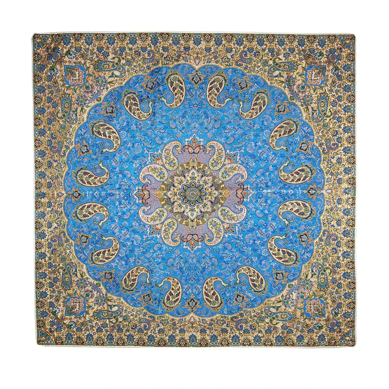 رومیزی ترمه ابریشمی مدل نسترن کد BSR1-1