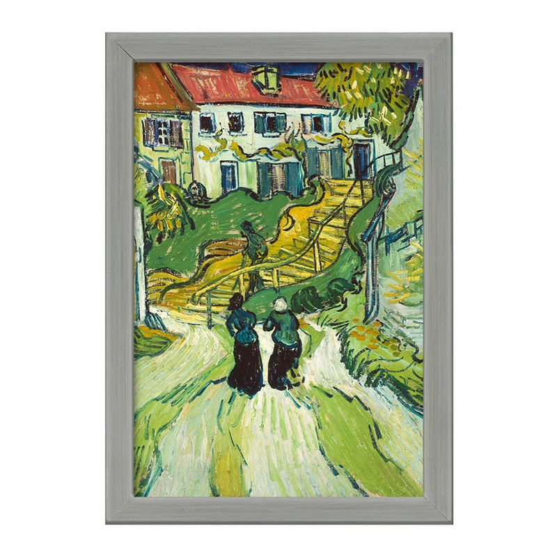 تابلو خندالو طرح راه پله در اوور ونسان ونگوگ (Van Gogh) کد 36826