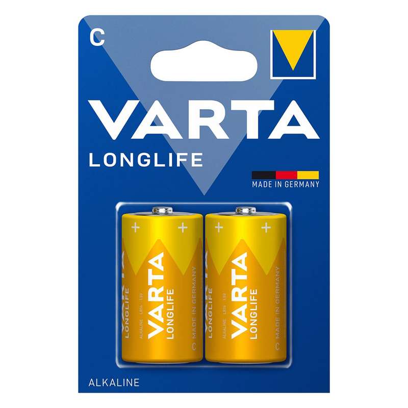 باتری C وارتا مدل LONG LIFE بسته دو عددی باتری C وارتا مدل LONG LIFE بسته دو عددی