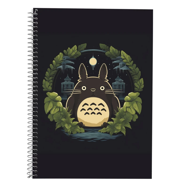 دفتر زبان 50 برگ مدوپد مدل سه خط طرح Ghibli کد DF2442