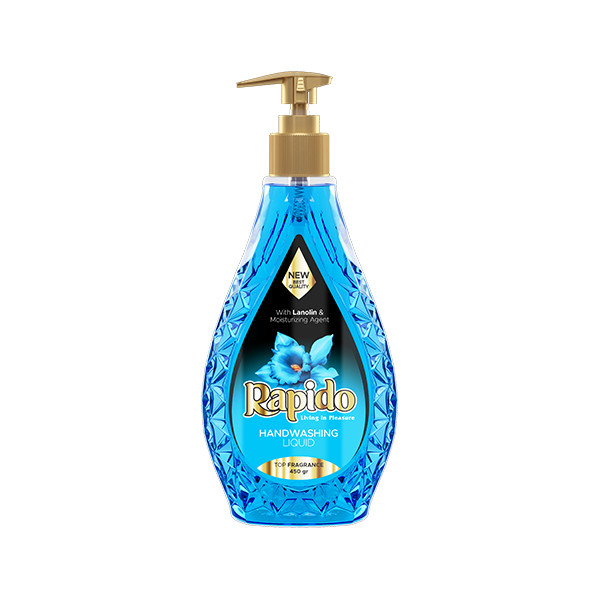 مایع دستشویی راپیدو مدل شفاف زمرد حجم 450 میلی لیتر