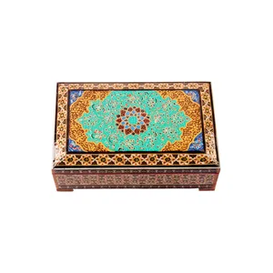 جعبه جواهرات خاتم کاری کد 03