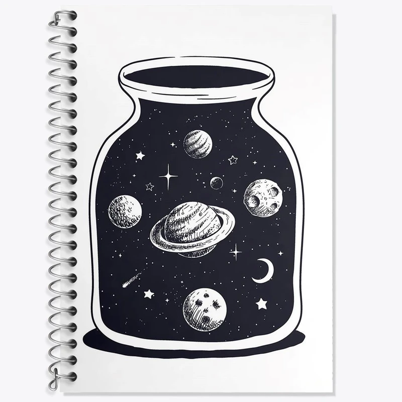 دفتر لغت 50 برگ خندالو مدل فضایی کد 25145